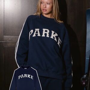 PARKE Sport Stripe Mockneck